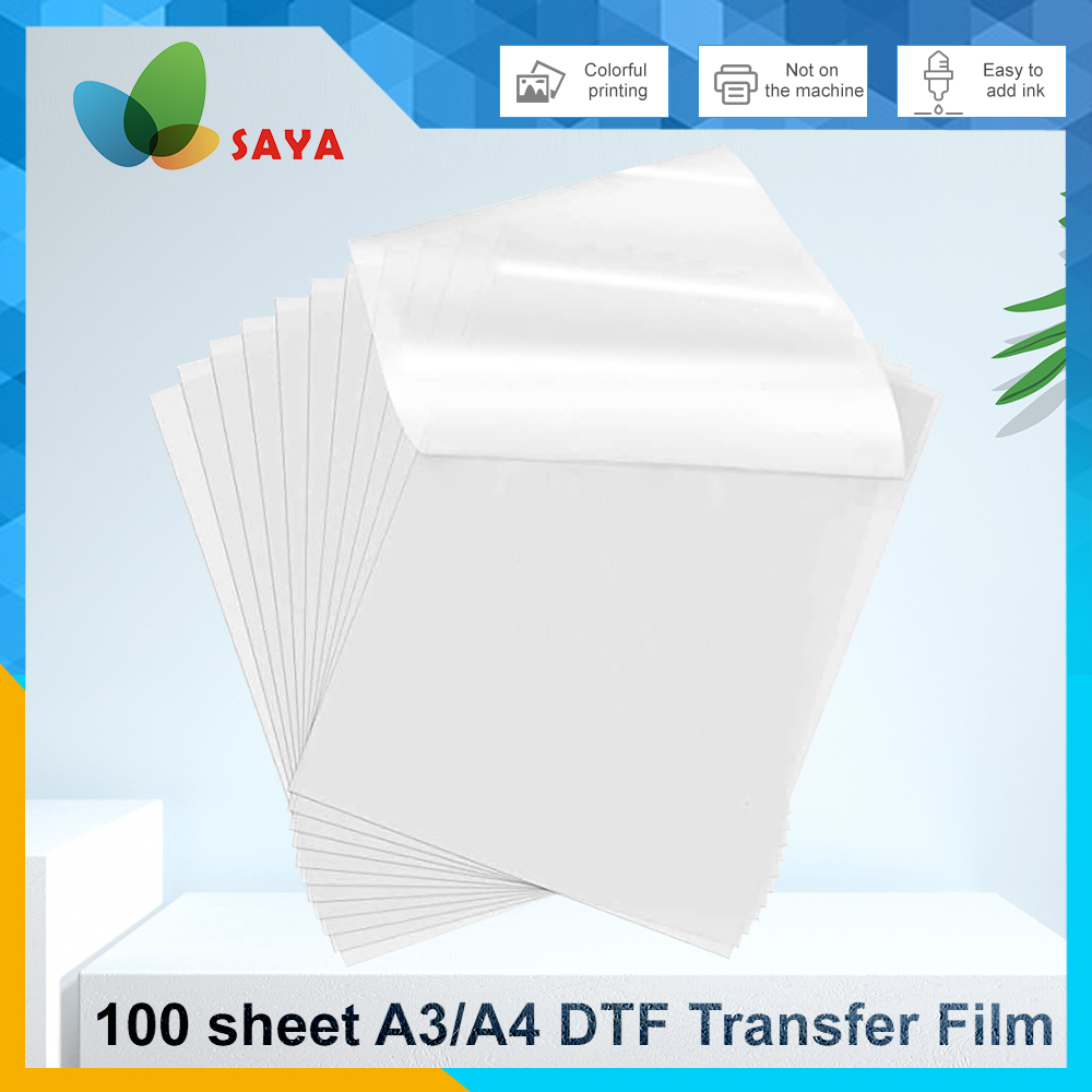 Dtf Film Roll A3 - 50/100 قطعة من ورق DTF مقاس
