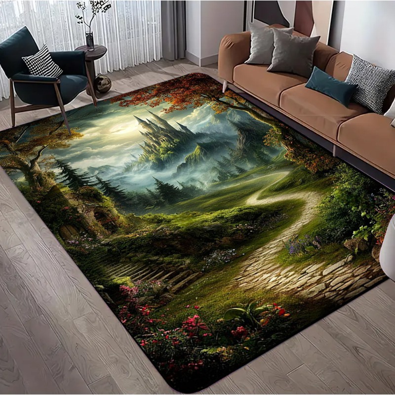 سجادة بتصميم غابة ثلاثية الأبع - مراجعة Commercial Road Printing وسعره